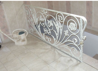 Rampe, escalier, en, fer, forgé, ferronnerie, d’Art,